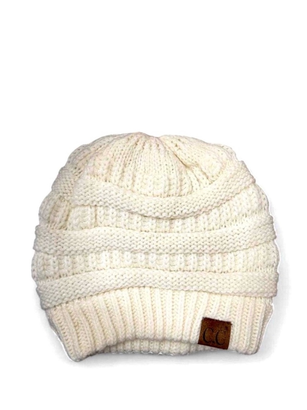 C.C Beanie Ivory Knit Women’s Beanie (NWT)